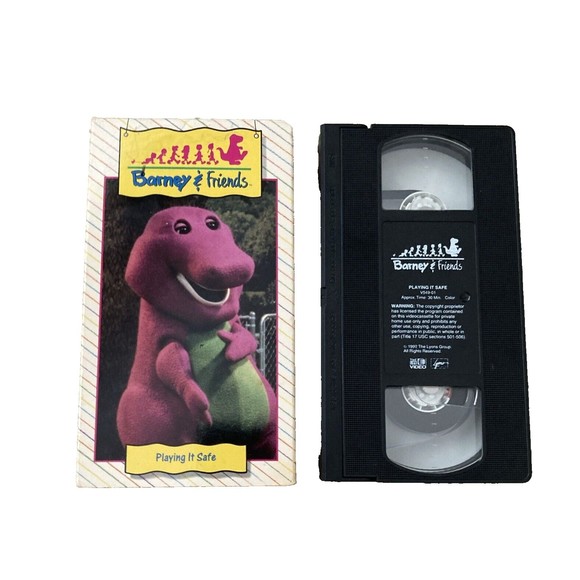 Barney And Friends Lot 2 Caring Means Sharing & Play It Safe VHS Time Life Video - Picture 9 of 10